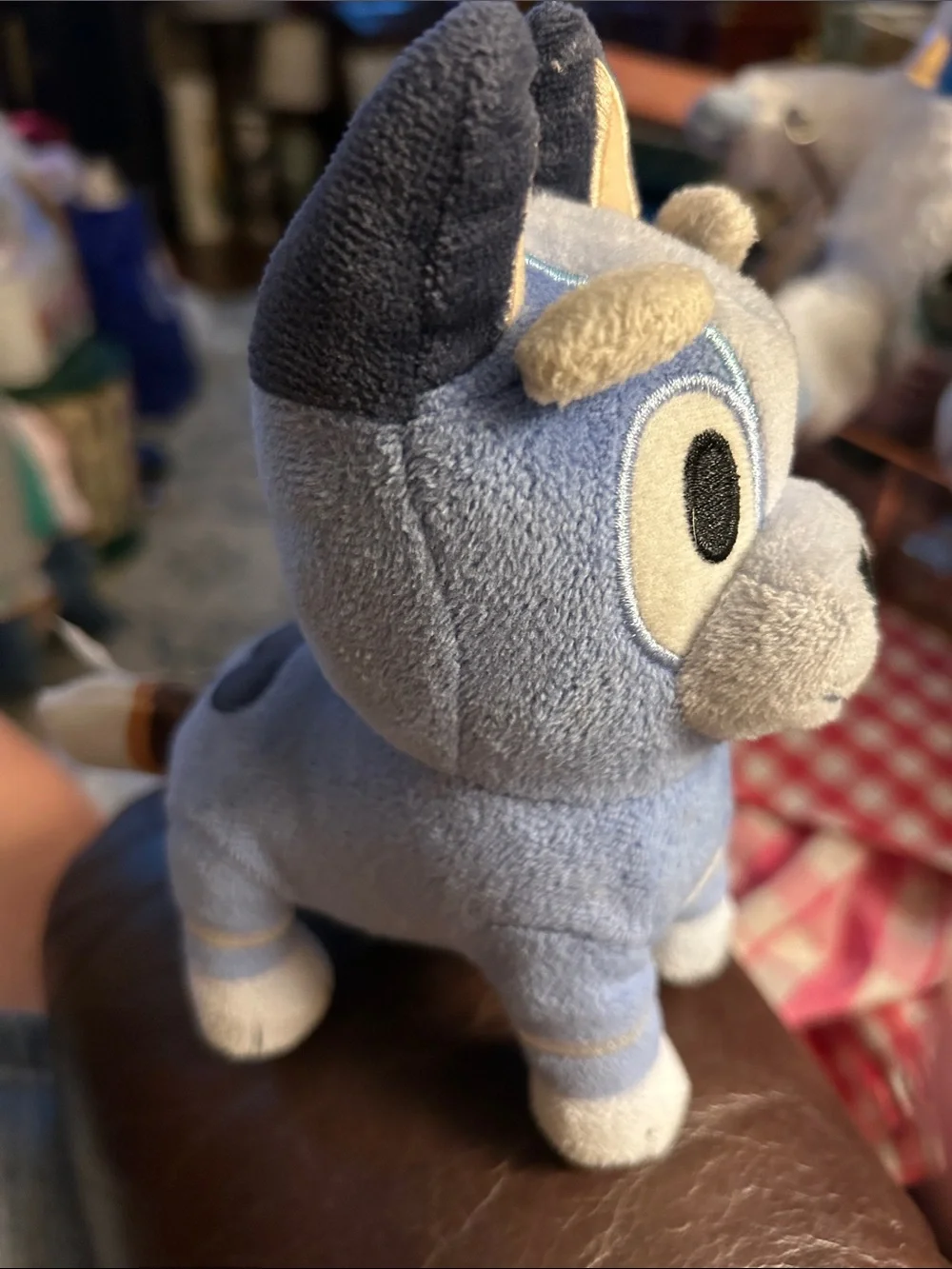 Disney , Bluey , 7” Plush Toy AND Book “Good Night Fruit Bat” - Both Preowned.